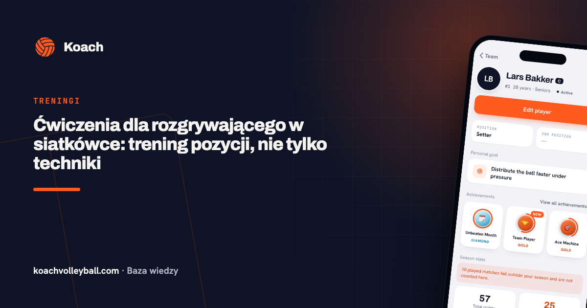 Ćwiczenia dla rozgrywającego w siatkówce: trening pozycji, nie tylko techniki