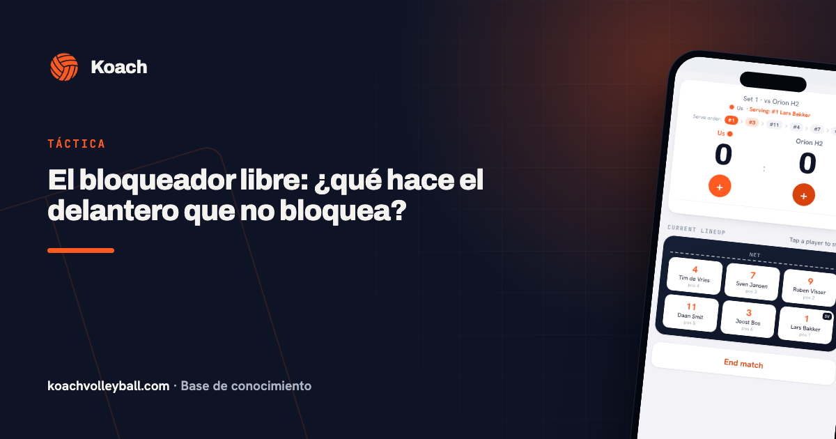 El bloqueador libre: ¿qué hace el delantero que no bloquea?