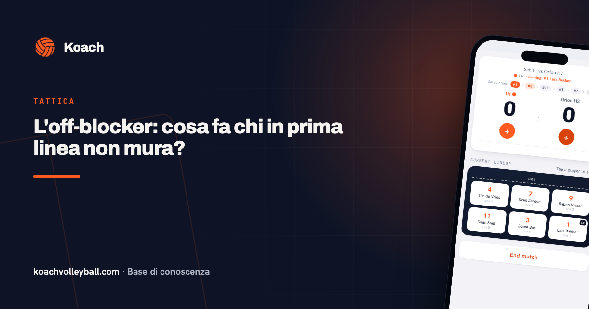 L'off-blocker: cosa fa chi in prima linea non mura?