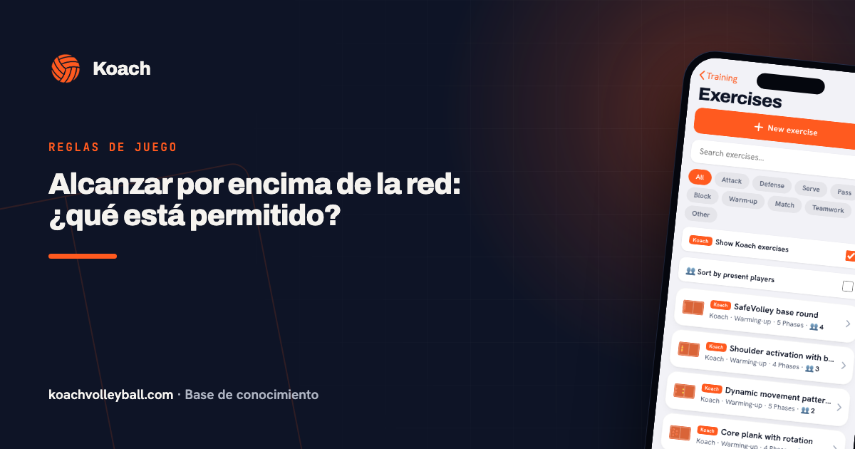 Alcanzar por encima de la red: ¿qué está permitido?