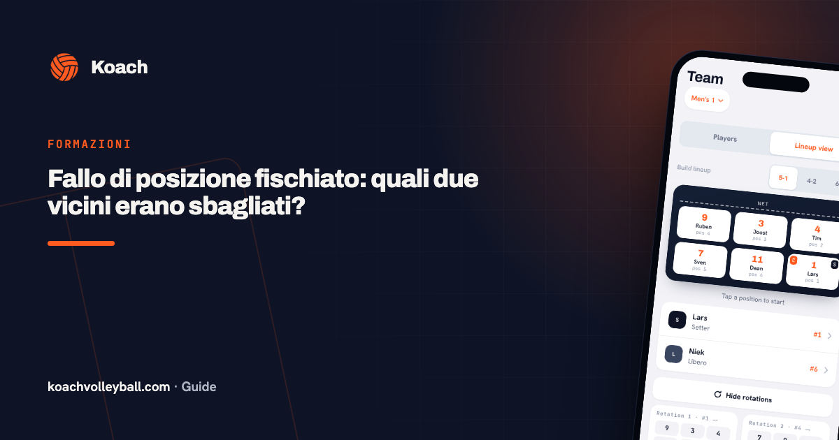 Fallo di posizione fischiato: quali due vicini erano sbagliati?