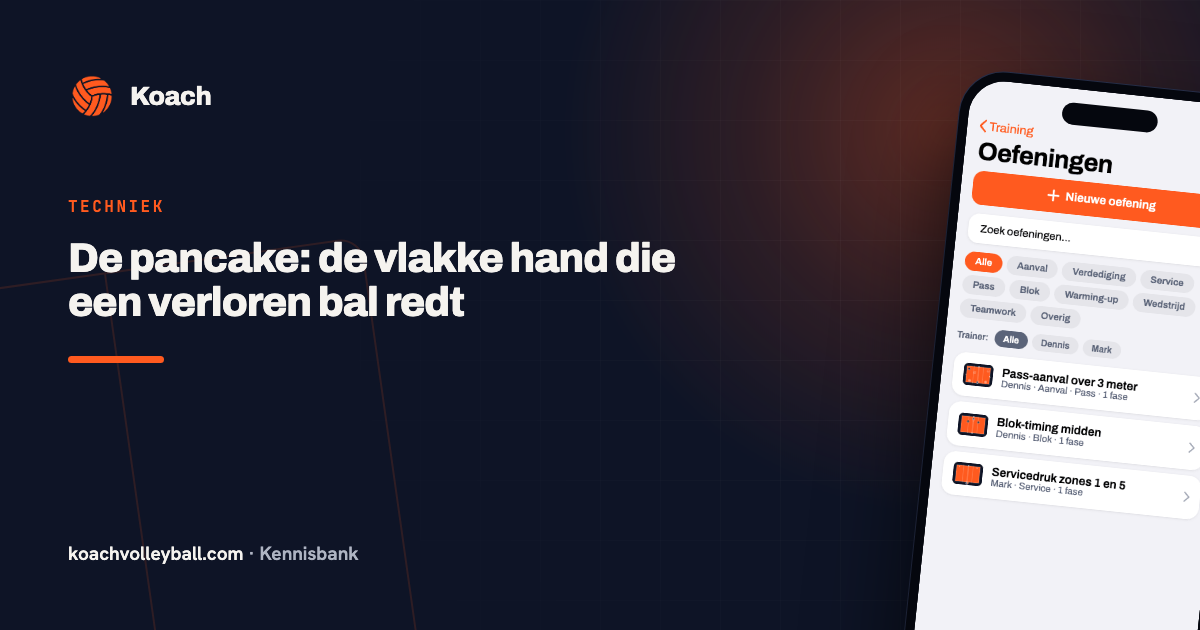 Verdedigingsoefeningen in de oefeningenbibliotheek van de Koach-app