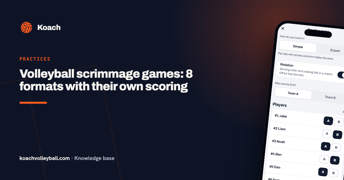 Volleyball scrimmage games: 8 formats with their own scoring