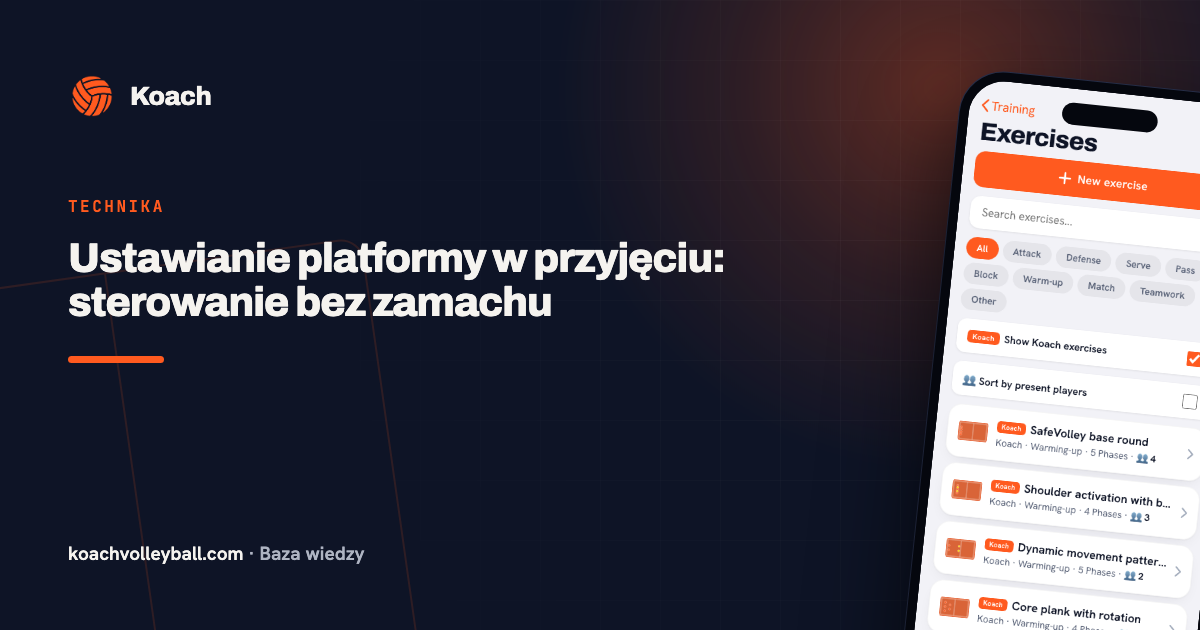 Ustawianie platformy w przyjęciu: sterowanie bez zamachu