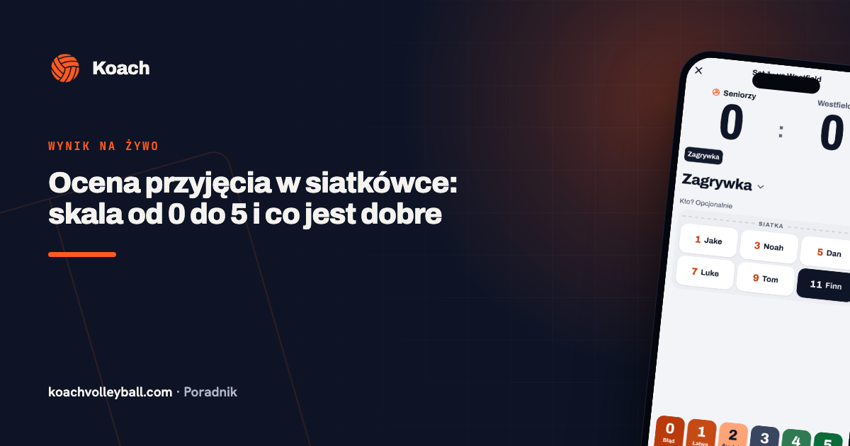 Ocena przyjęcia w siatkówce: skala od 0 do 5 i co jest dobre