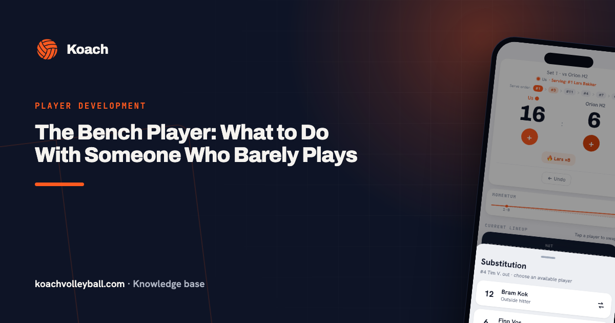The Bench Player: What to Do With Someone Who Barely Plays