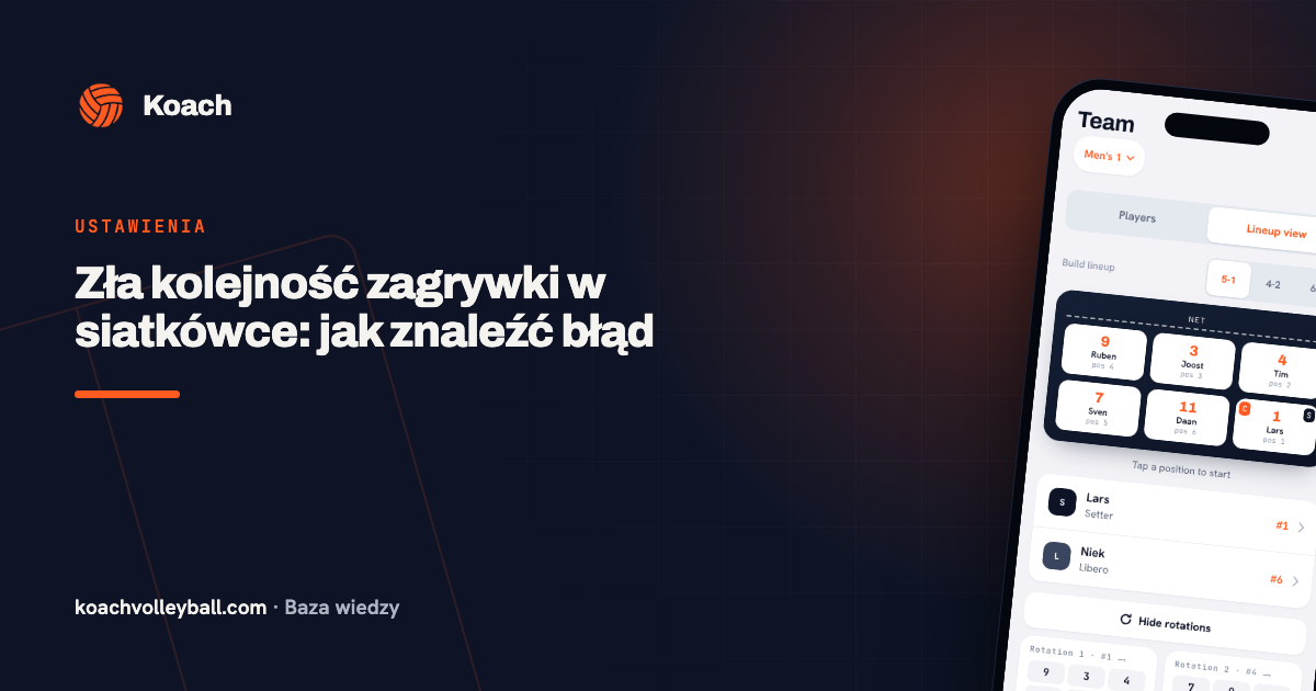 Zła kolejność zagrywki w siatkówce: jak znaleźć błąd
