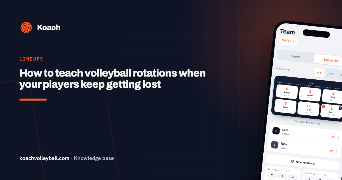 How to teach volleyball rotations when your players keep getting lost