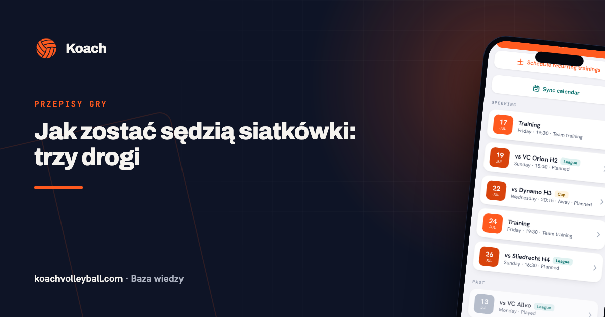 Jak zostać sędzią siatkówki: trzy drogi