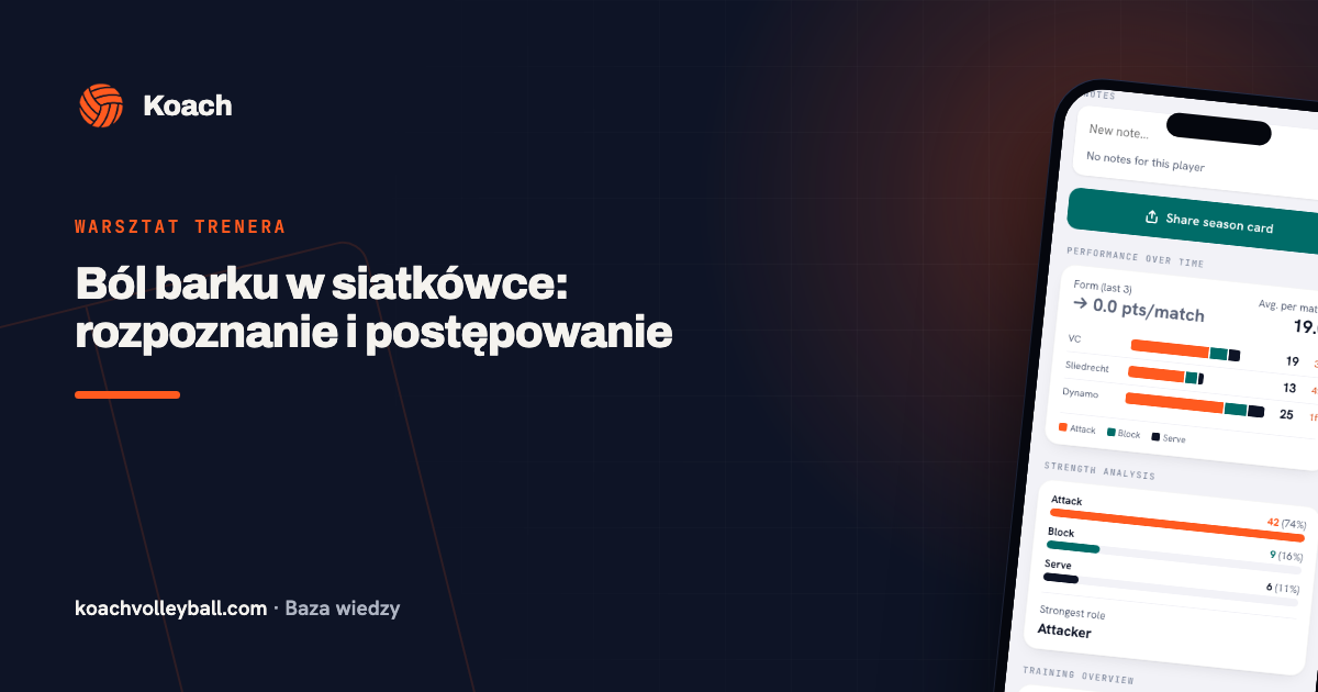 Ból barku w siatkówce: rozpoznanie i postępowanie
