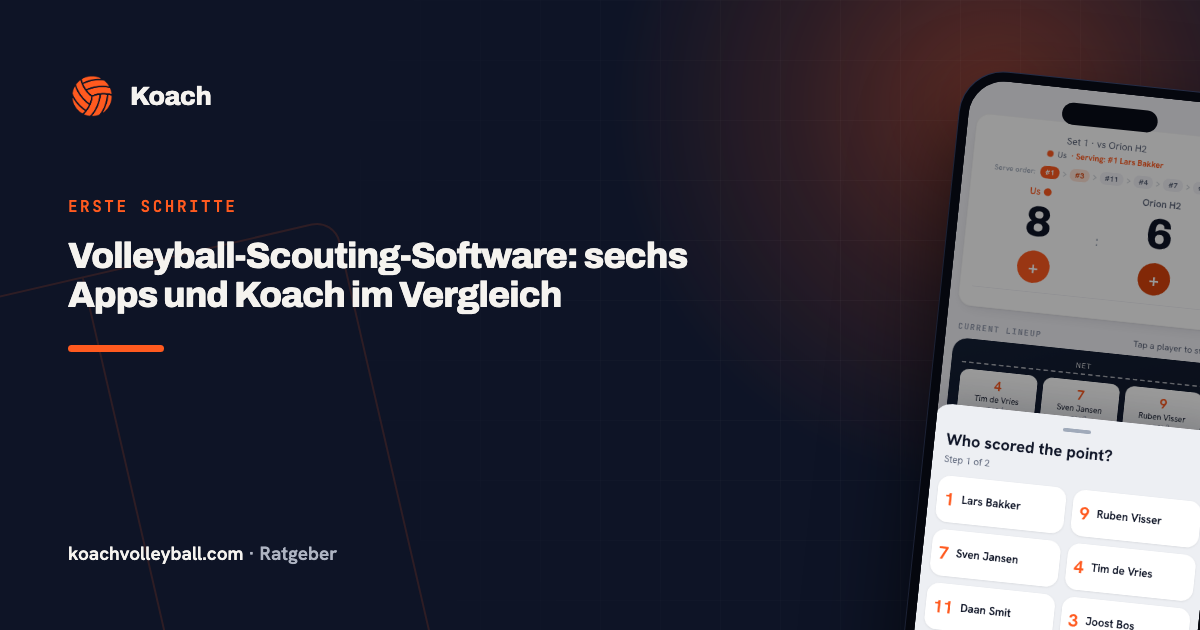 Volleyball-Scouting-Software: sechs Apps und Koach im Vergleich