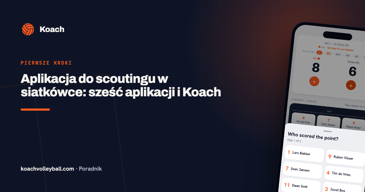 Aplikacja do scoutingu w siatkówce: sześć aplikacji i Koach