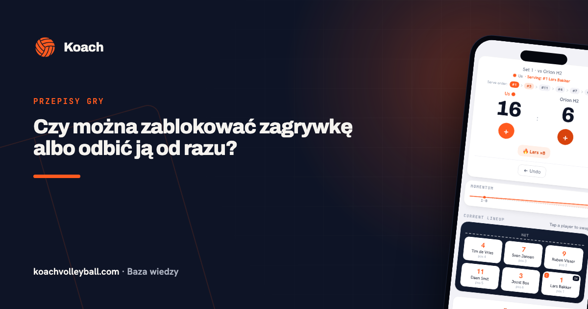 Czy można zablokować zagrywkę albo odbić ją od razu?