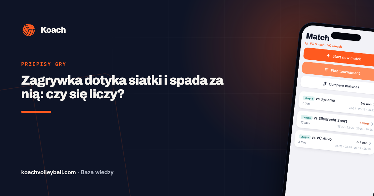 Zagrywka dotyka siatki i spada za nią: czy się liczy?