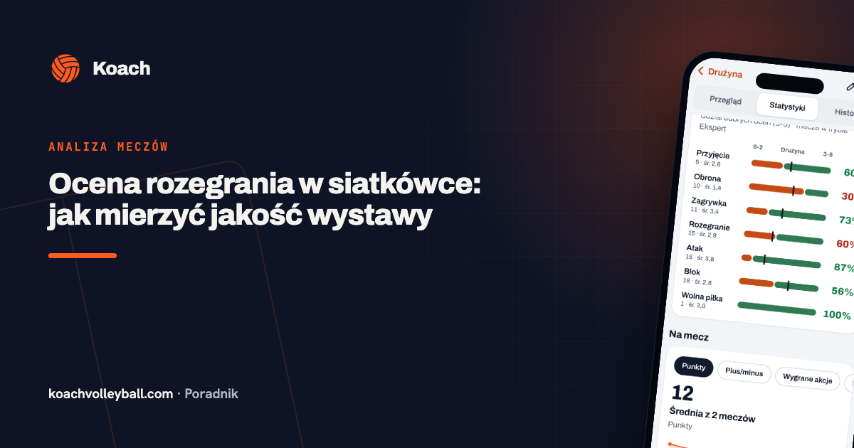Ocena rozegrania w siatkówce: jak mierzyć jakość wystawy