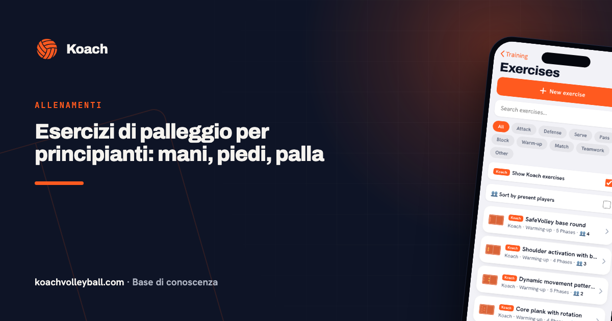 Esercizi di palleggio per principianti: mani, piedi, palla