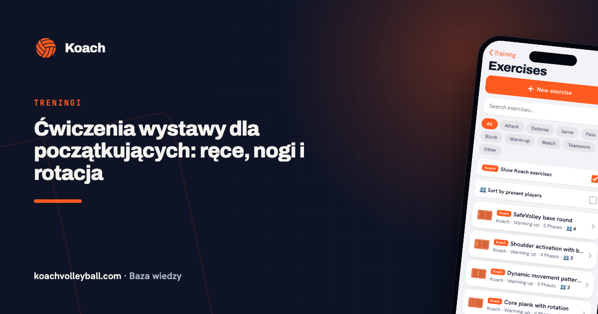Ćwiczenia wystawy dla początkujących: ręce, nogi i rotacja