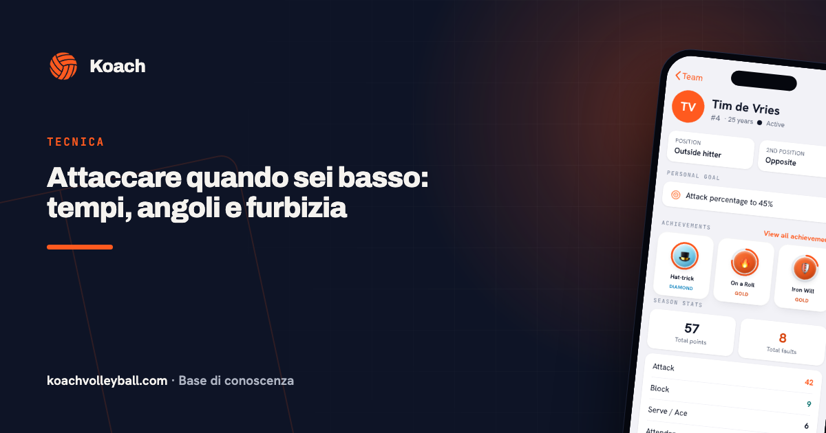 Attaccare quando sei basso: tempi, angoli e furbizia