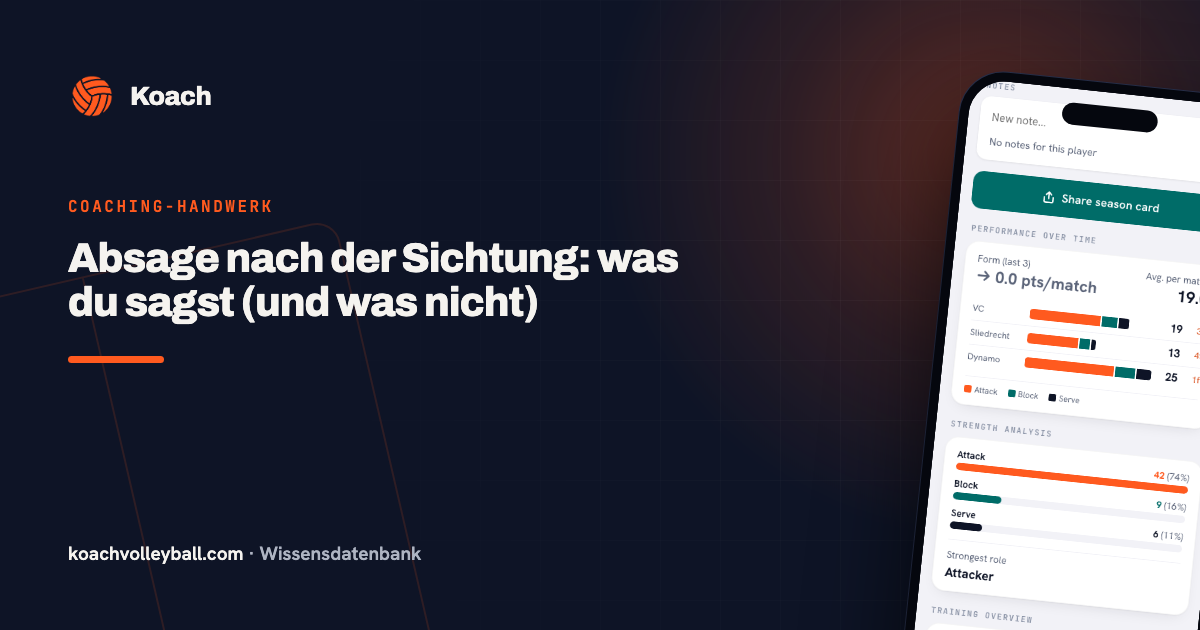 Absage nach der Sichtung: was du sagst (und was nicht)