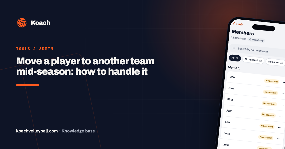 Move a player to another team mid-season: how to handle it