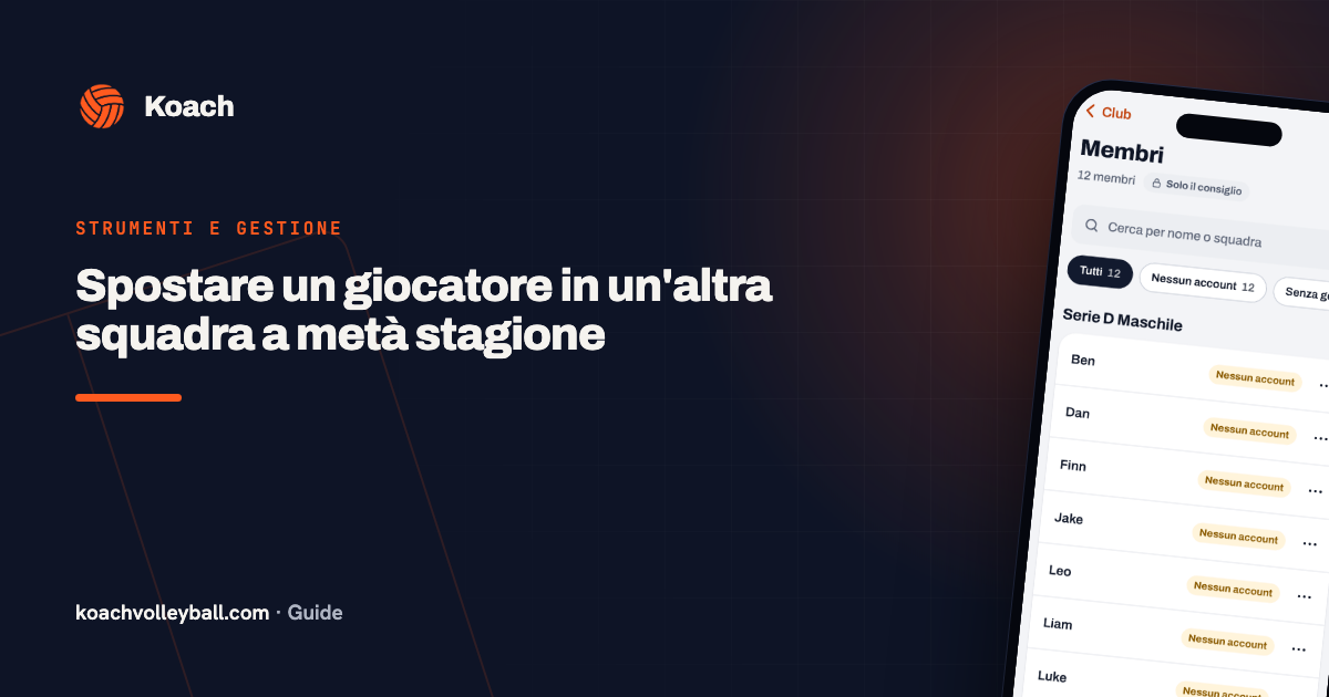 Spostare un giocatore in un'altra squadra a metà stagione