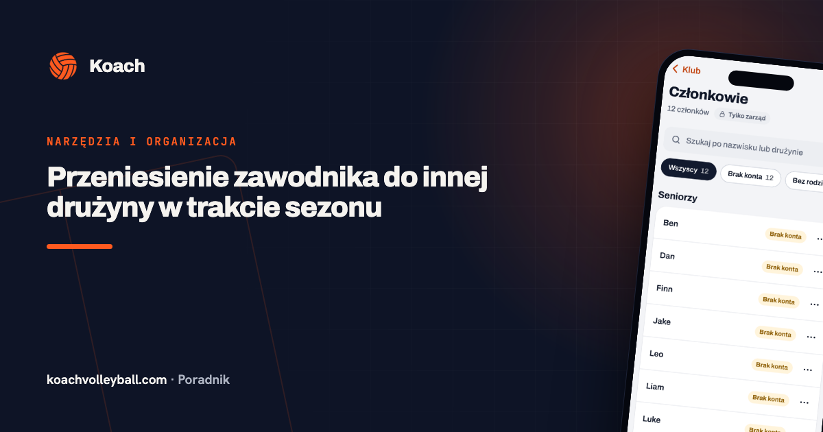 Przeniesienie zawodnika do innej drużyny w trakcie sezonu