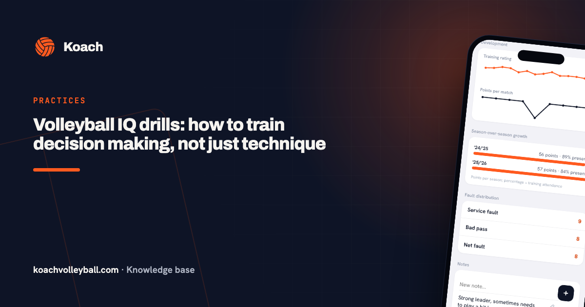 Volleyball IQ drills: how to train decision making, not just technique