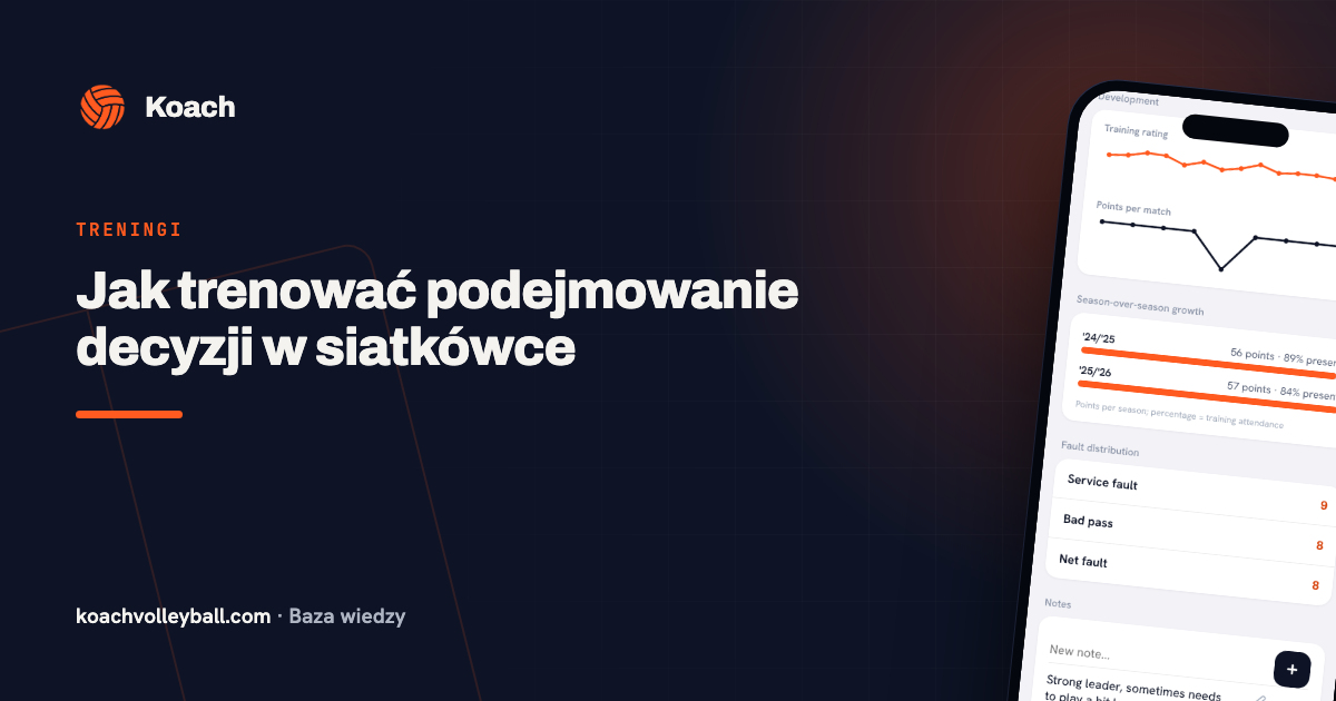 Jak trenować podejmowanie decyzji w siatkówce
