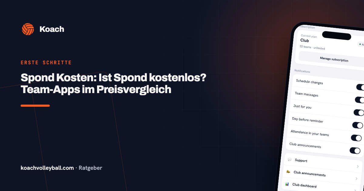 Spond Kosten: Ist Spond kostenlos? Team-Apps im Preisvergleich