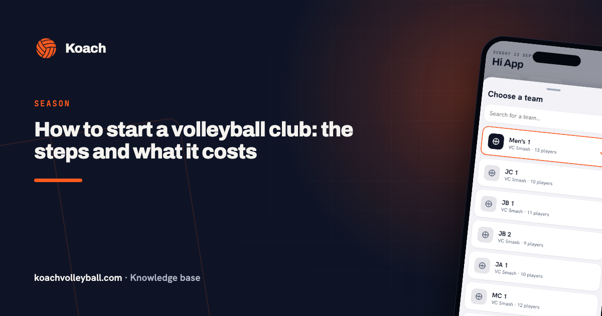 How to start a volleyball club: the steps and what it costs
