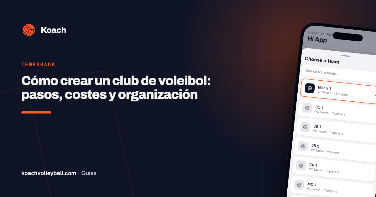 Cómo crear un club de voleibol: pasos, costes y organización