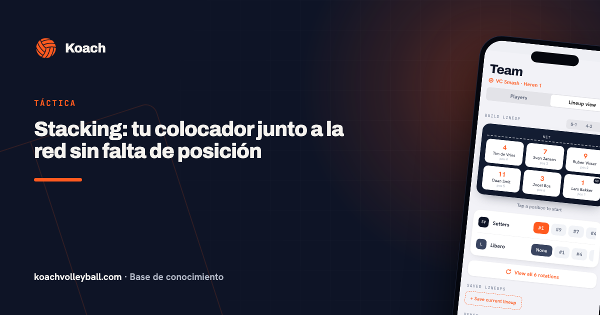 Stacking: tu colocador junto a la red sin falta de posición