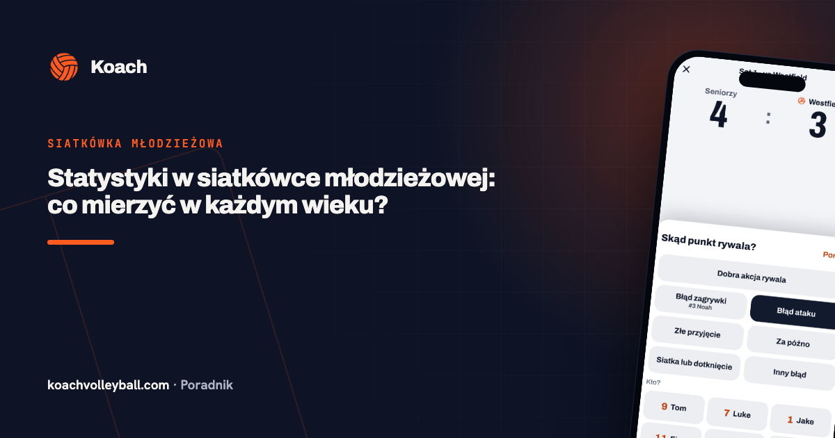 Statystyki w siatkówce młodzieżowej: co mierzyć w każdym wieku?