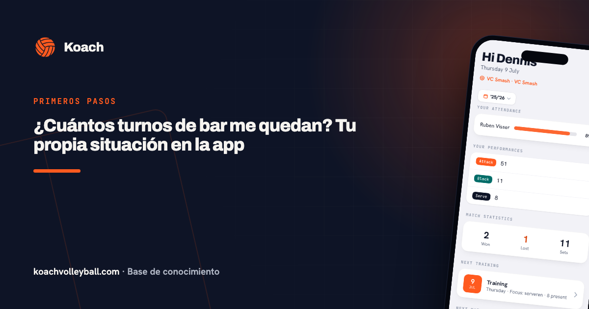 ¿Cuántos turnos de bar me quedan? Tu propia situación en la app