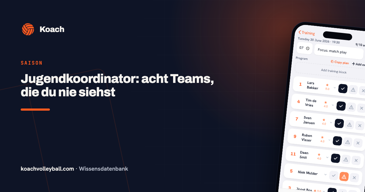 Jugendkoordinator: acht Teams, die du nie siehst