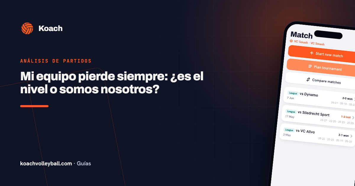 Mi equipo pierde siempre: ¿es el nivel o somos nosotros?