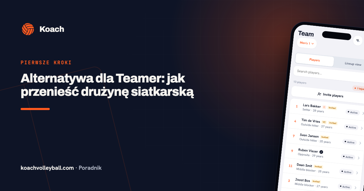 Alternatywa dla Teamer: jak przenieść drużynę siatkarską