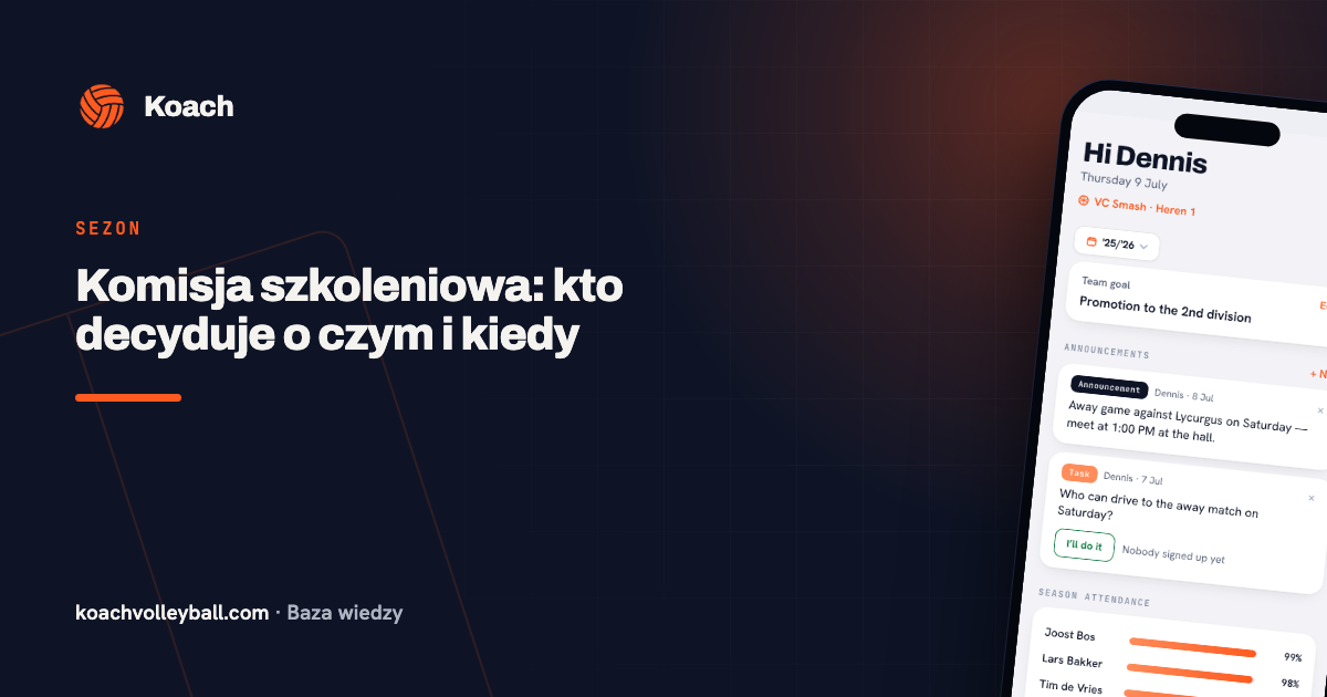 Komisja szkoleniowa: kto decyduje o czym i kiedy