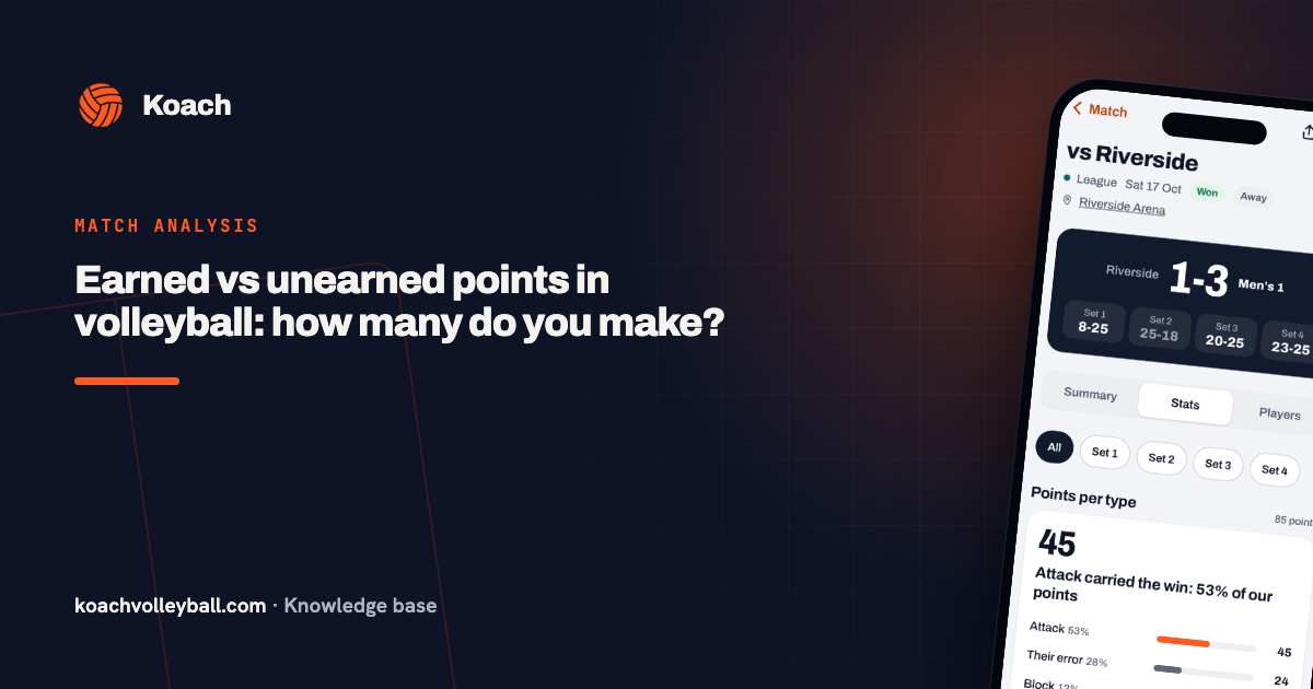 Earned vs unearned points in volleyball: how many do you make?