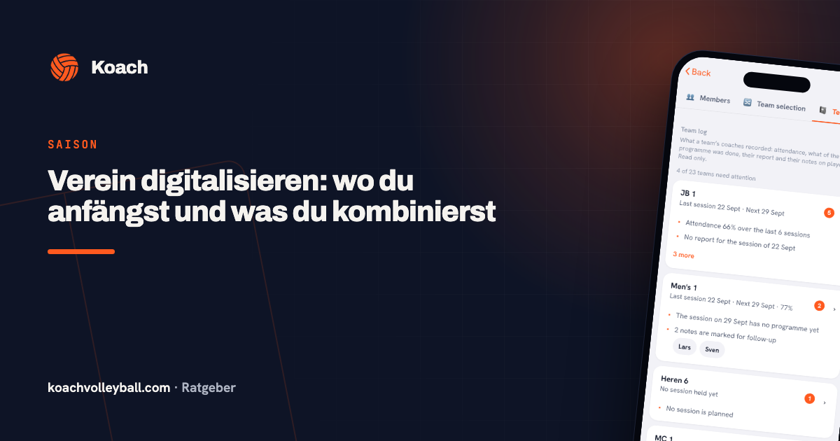 Verein digitalisieren: wo du anfängst und was du kombinierst