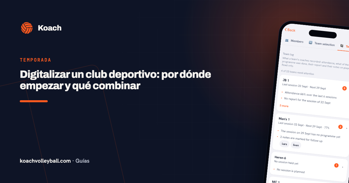 Digitalizar un club deportivo: por dónde empezar y qué combinar
