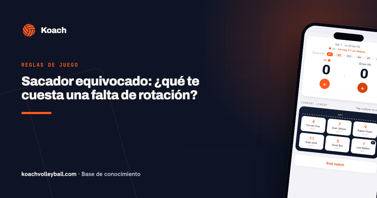 Sacador equivocado: ¿qué te cuesta una falta de rotación?