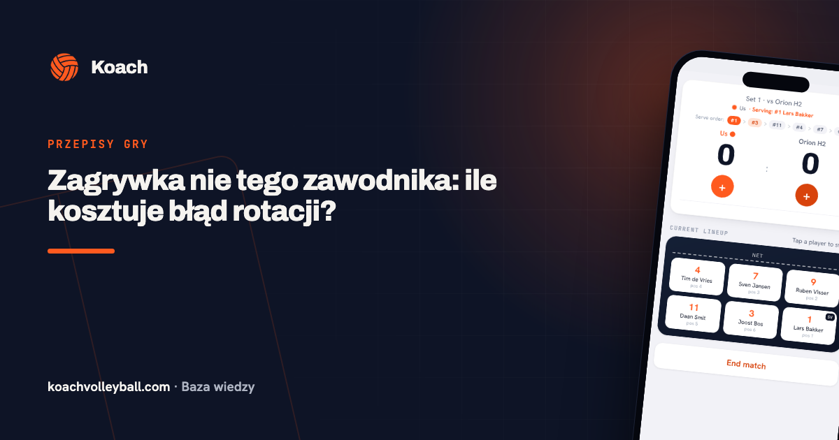 Zagrywka nie tego zawodnika: ile kosztuje błąd rotacji?