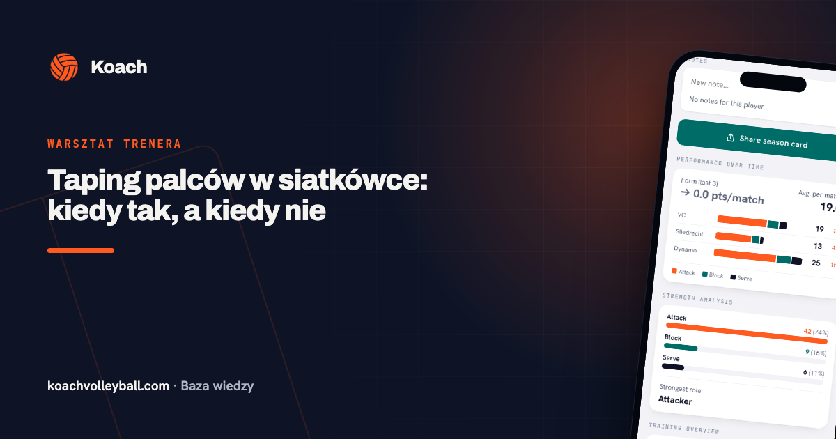 Taping palców w siatkówce: kiedy tak, a kiedy nie