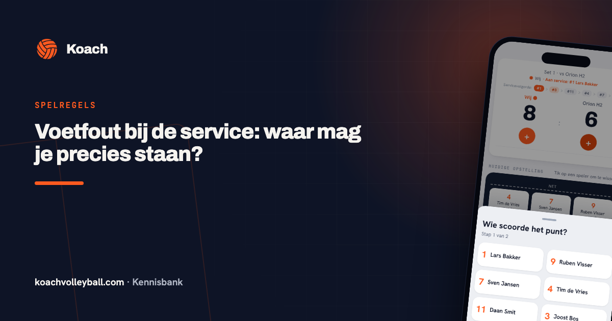 Puntenregistratie per rally in de Koach-app tijdens een wedstrijd
