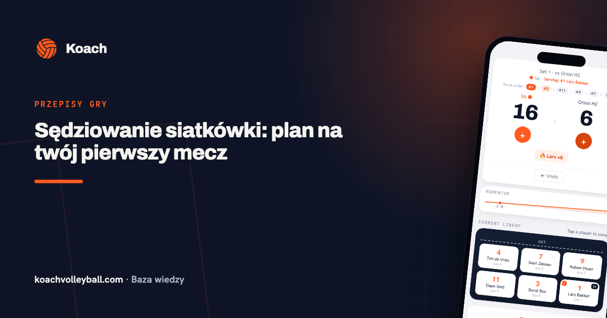 Sędziowanie siatkówki: plan na twój pierwszy mecz