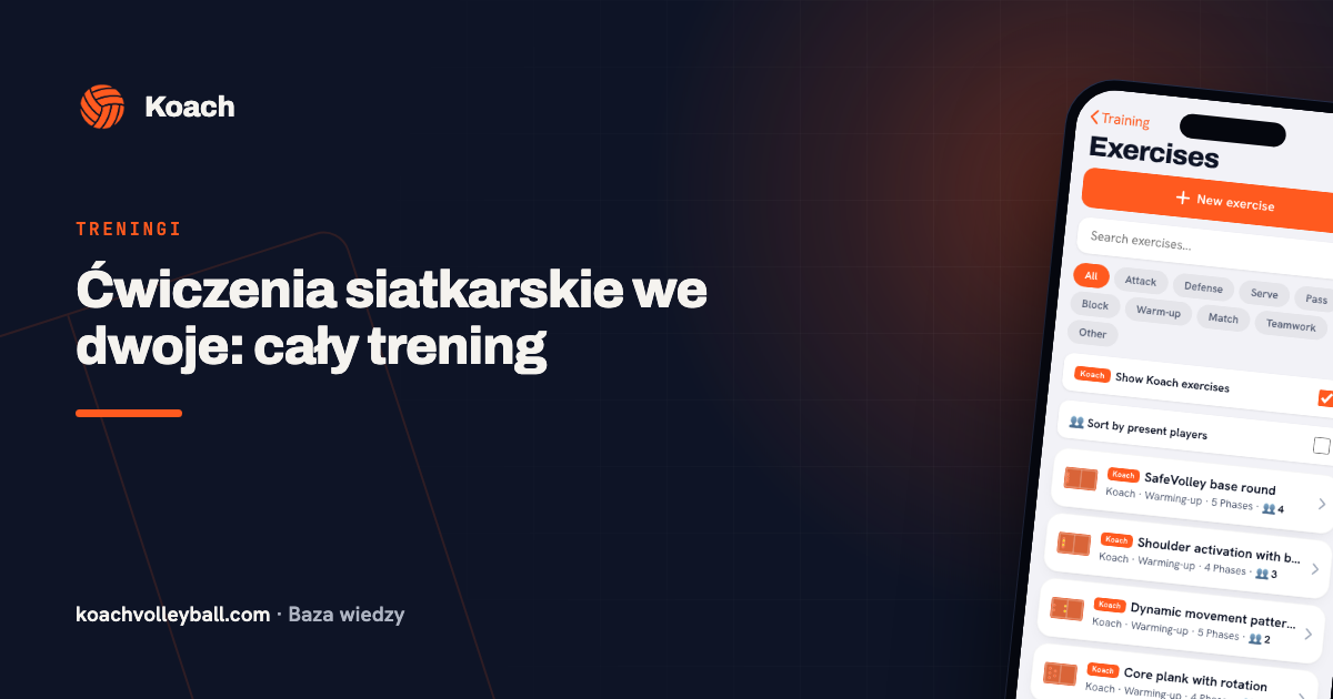 Ćwiczenia siatkarskie we dwoje: cały trening