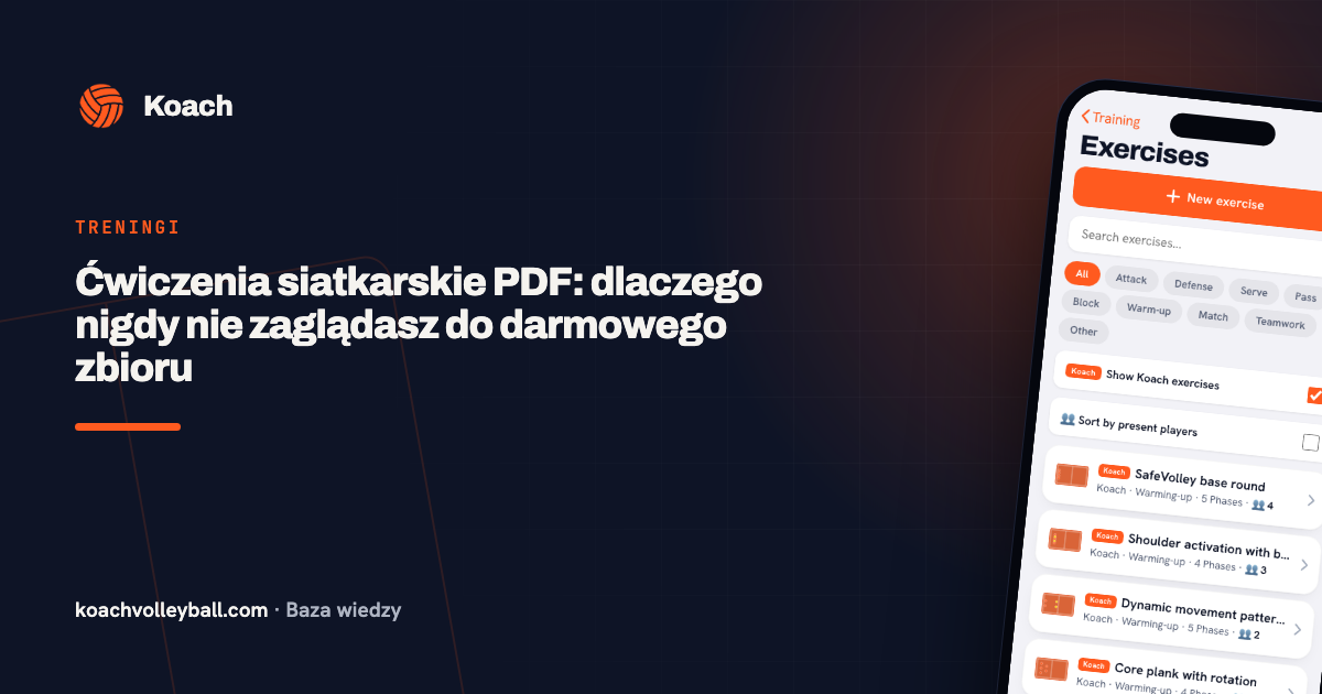 Ćwiczenia siatkarskie PDF: dlaczego nigdy nie zaglądasz do darmowego zbioru