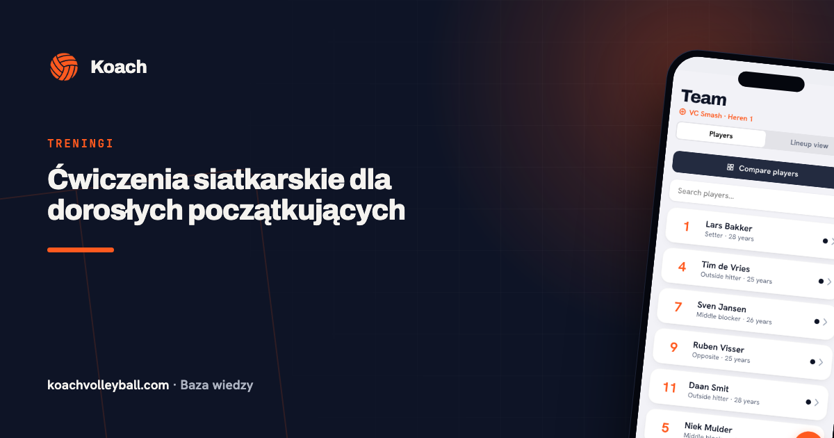 Ćwiczenia siatkarskie dla dorosłych początkujących