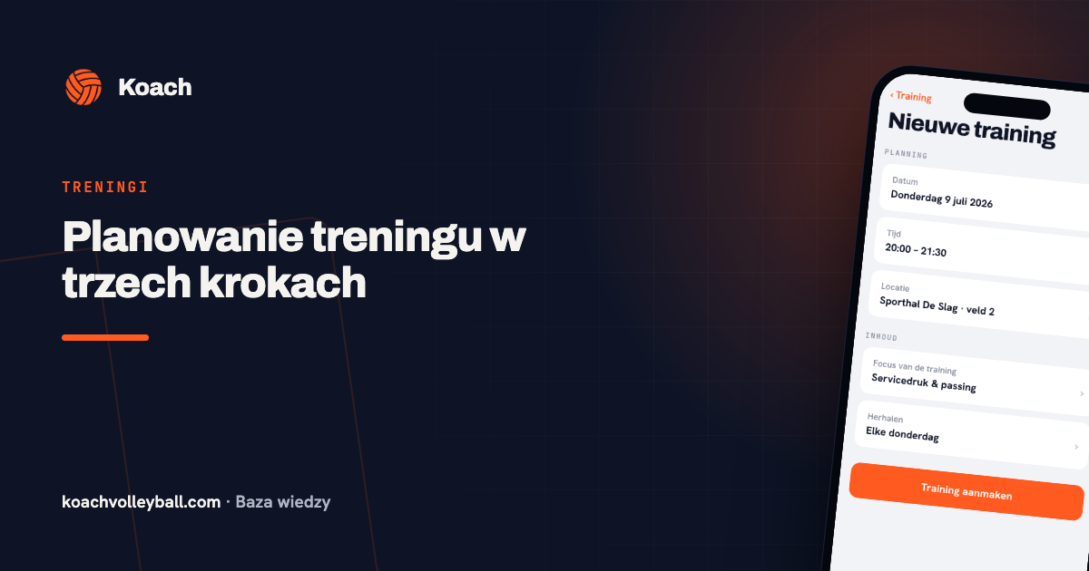 Nieuwe training plannen in de Koach-app met datum, tijd, locatie en focus